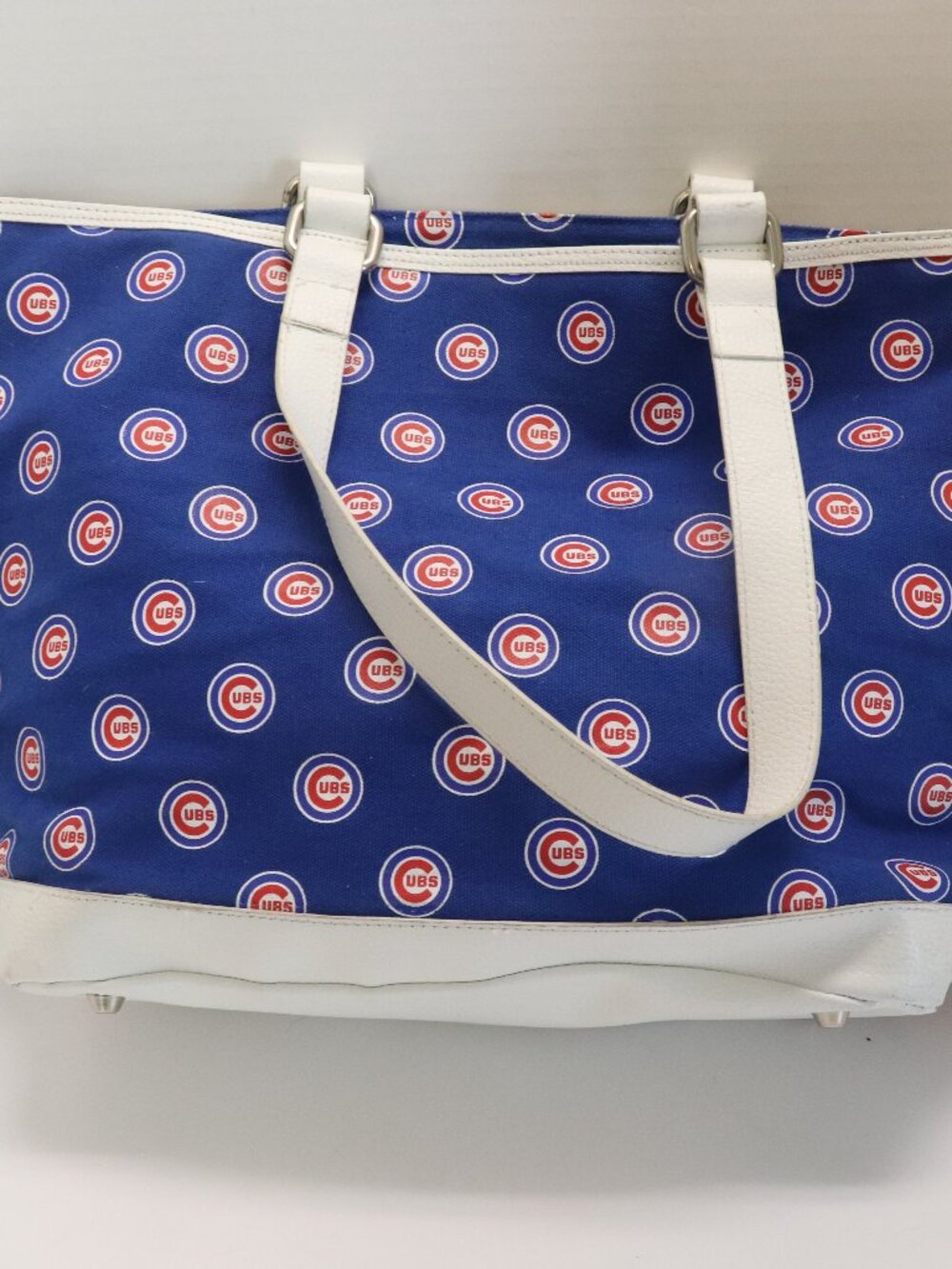 Chicago Cubs Tote Bag MLB Genuine Merchandise Danberry Mint Blue and White